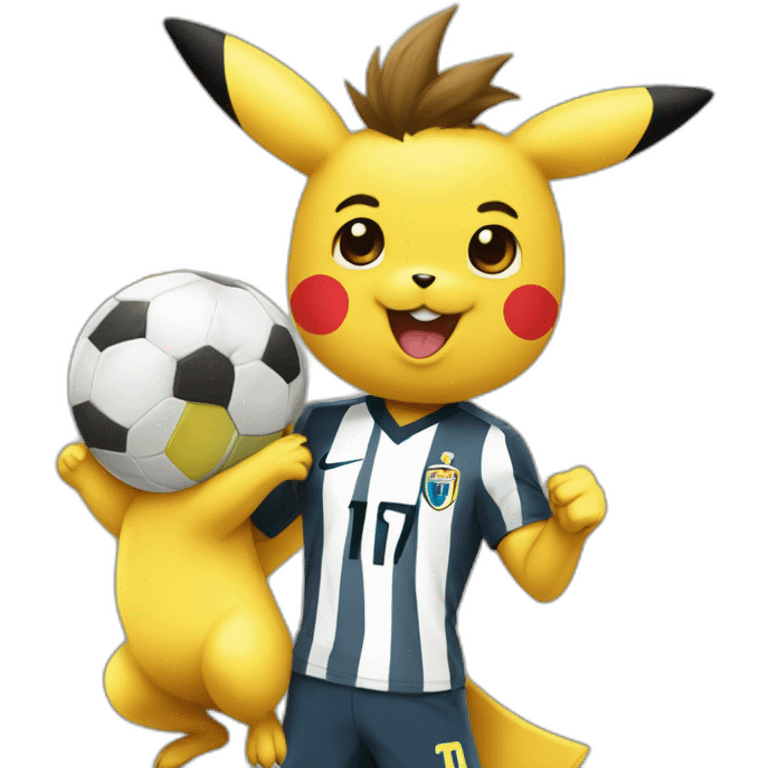 pickachu avec ronaldo emoji