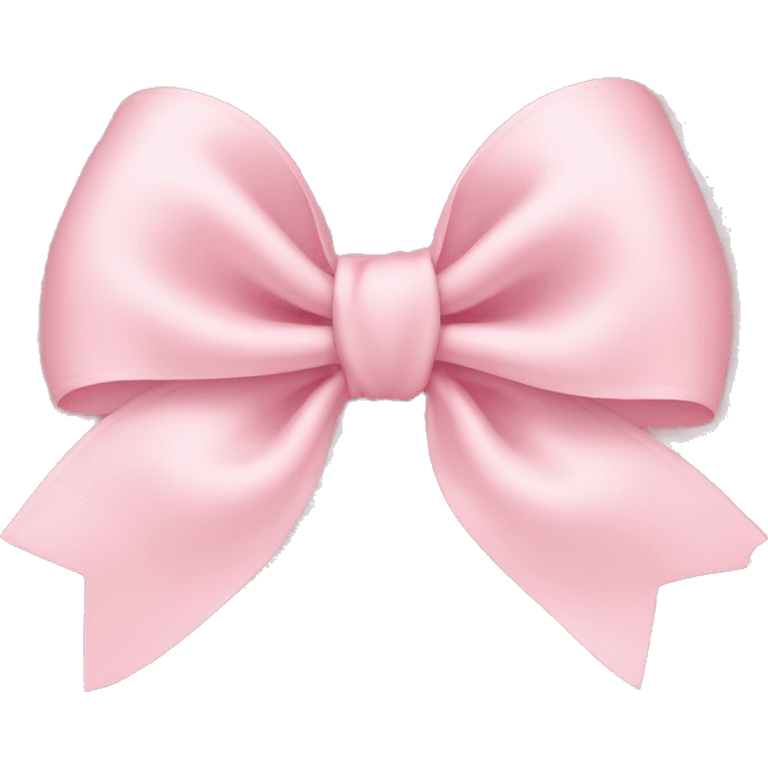 light pink bow on light pink bow emoji