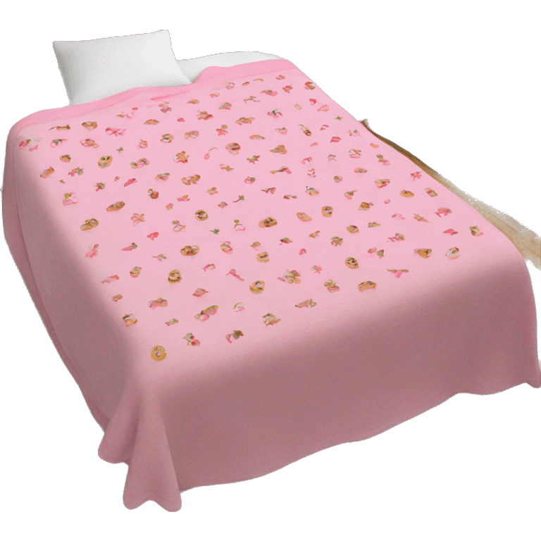 Pink Christmas blanket emoji