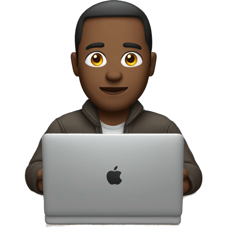 man with macbook emoji