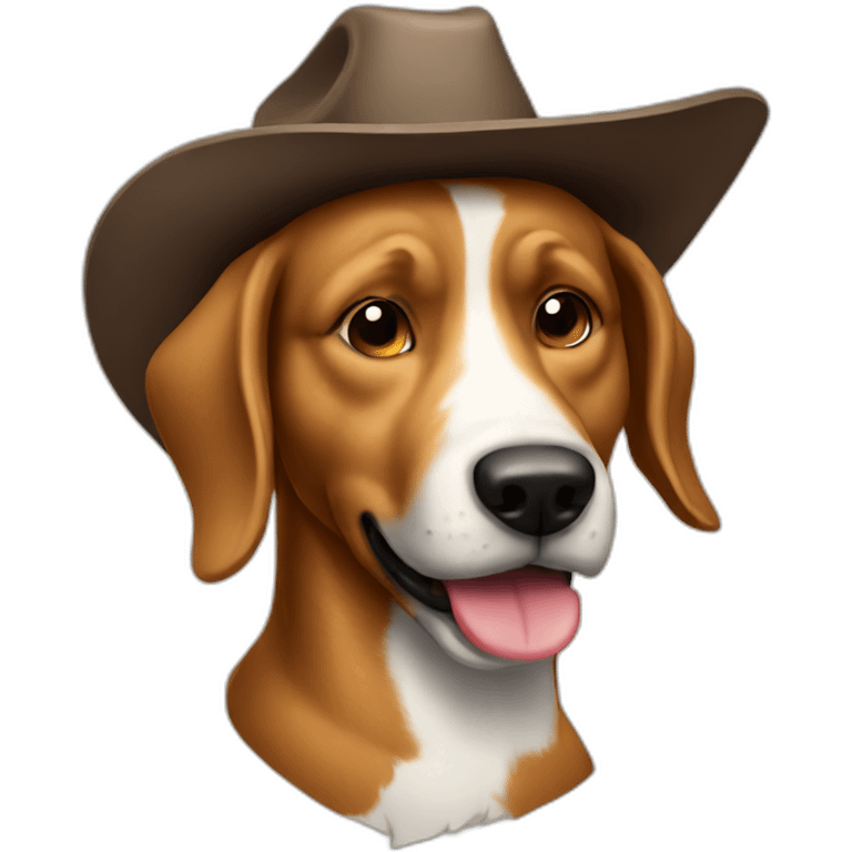 Cowboy dog emoji