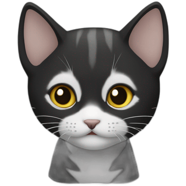 感謝する黒猫 emoji