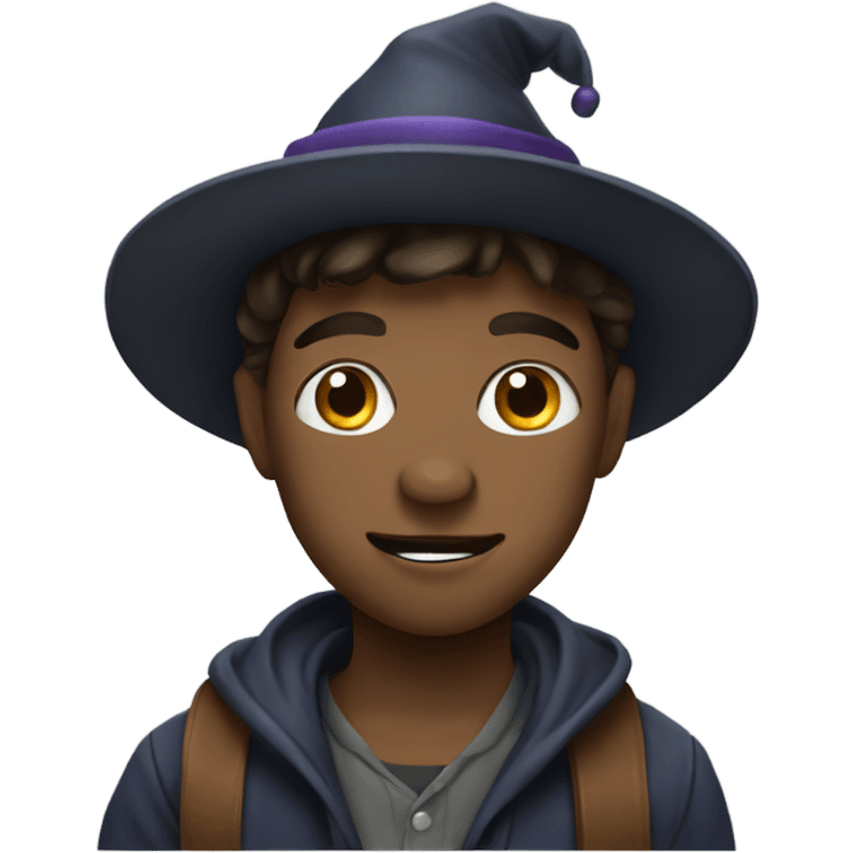 Boy with wizzard hat emoji