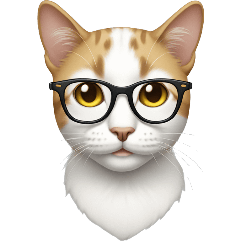 Cat with glasses  emoji