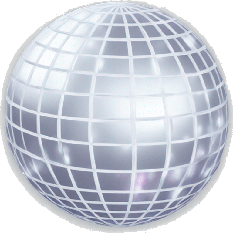 White disco ball emoji