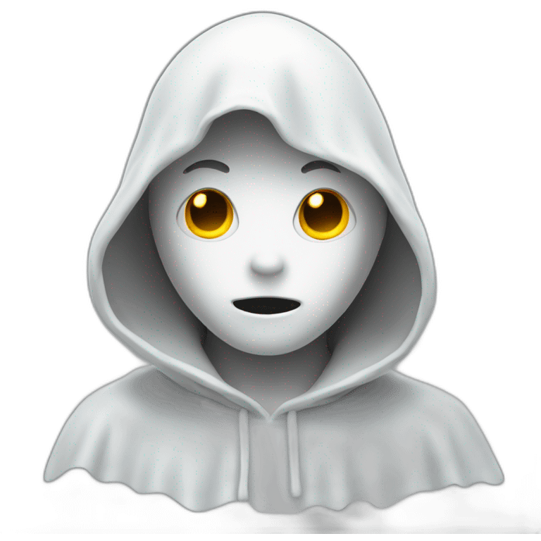 Ghost boy with Hood emoji