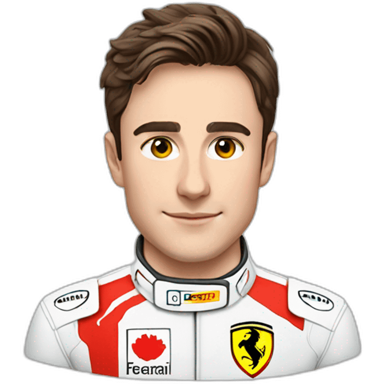 Charles Leclerc in his ferrari suit emoji