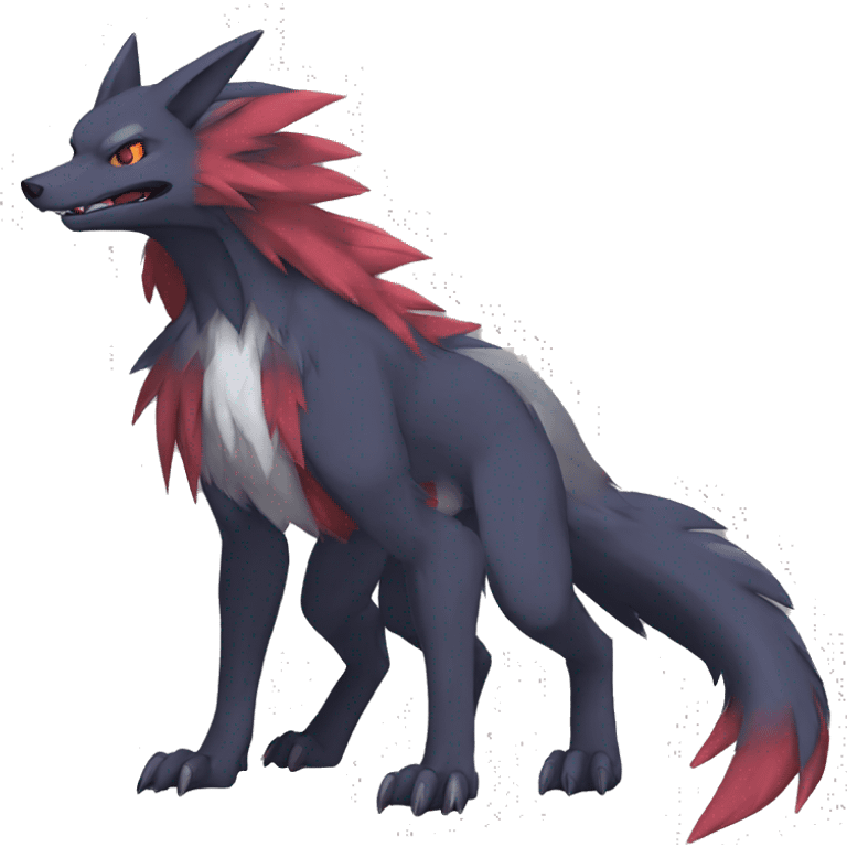 Zoroark-Lombax-Sergal-Vernid-Fakemon full body emoji