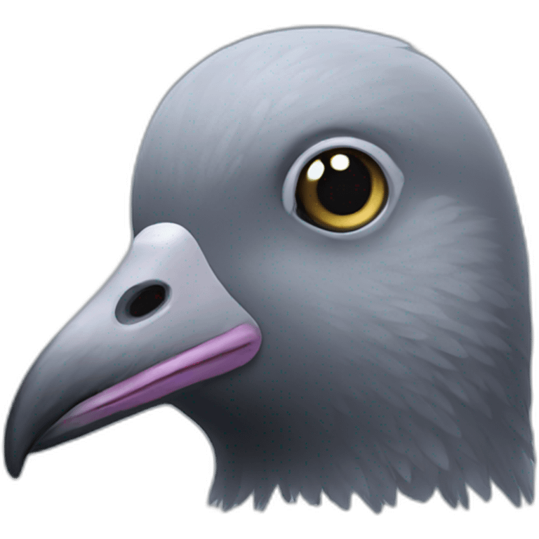 Pigeon beard emoji