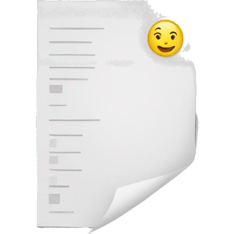 resume paper emoji