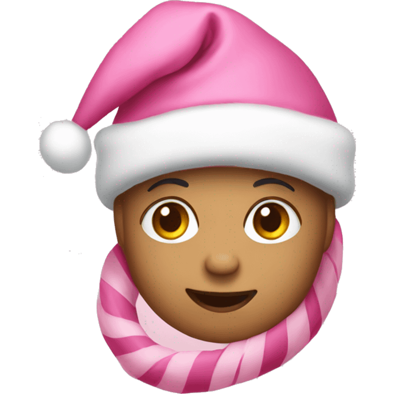 pink christmas emoji