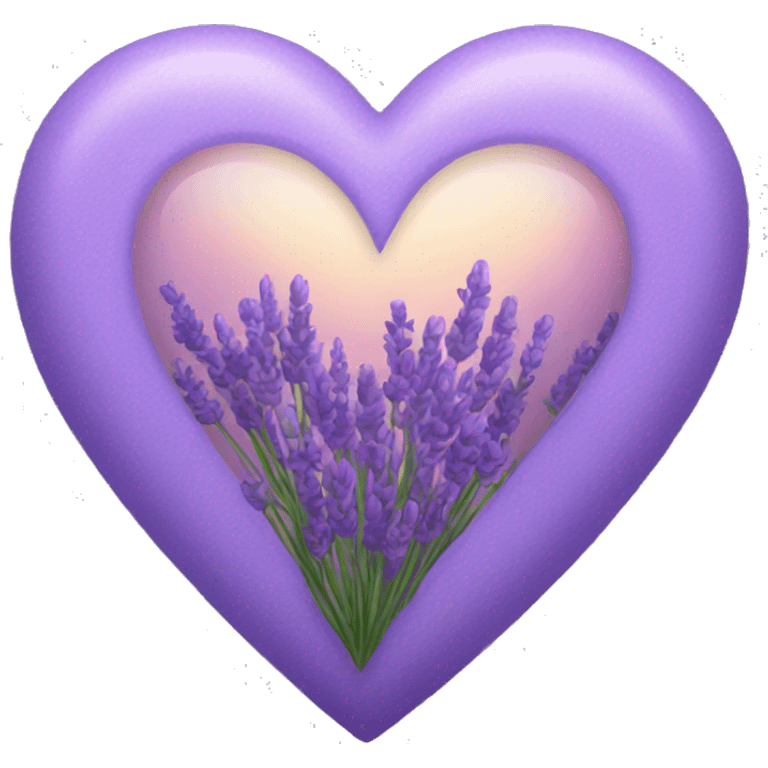 lavender heart emoji