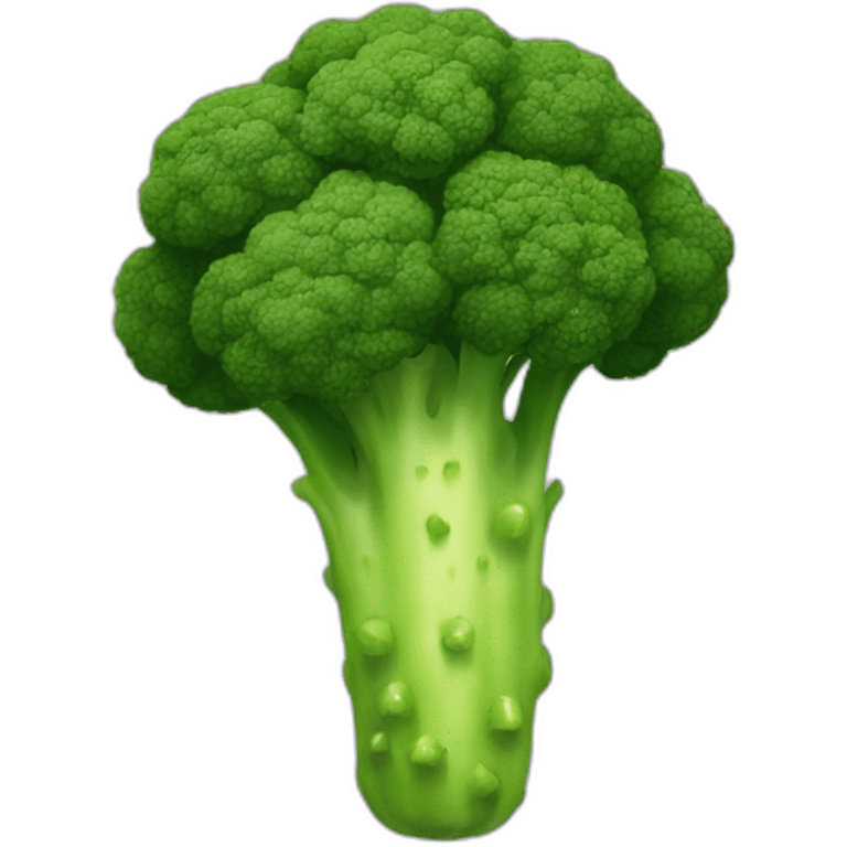 Broccoli with legs legs legs emoji