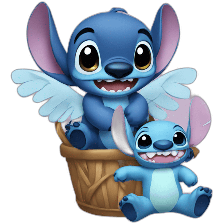 Stitch avec Angel emoji