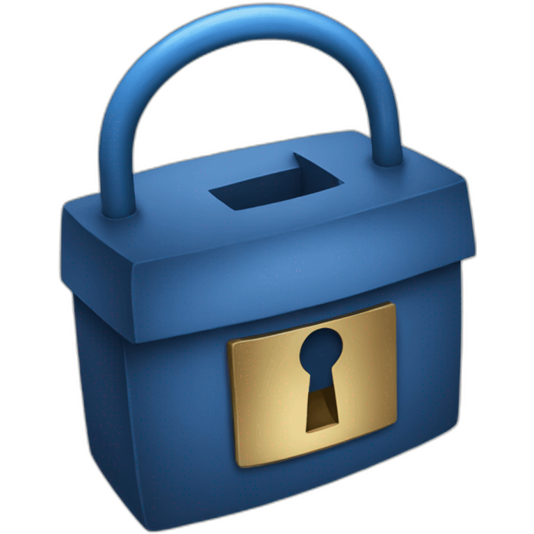 Blue lock emoji