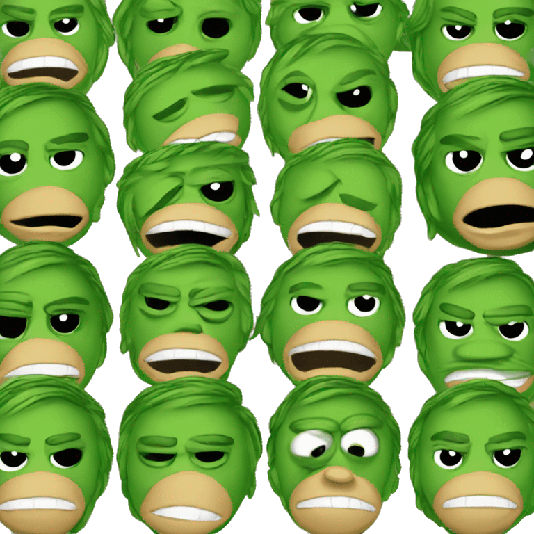 pepe the frog with the haircut of trump emoji