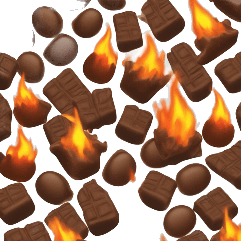 chocolate fire emoji