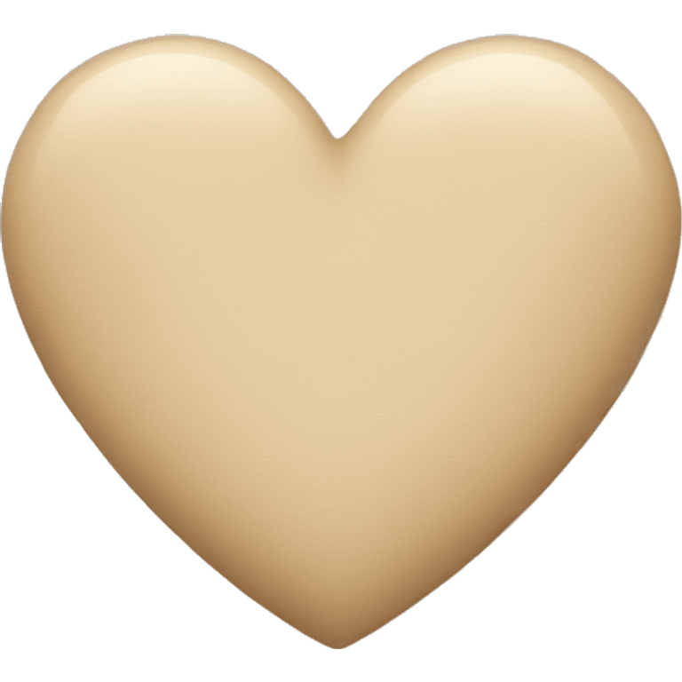 Beige heart  emoji