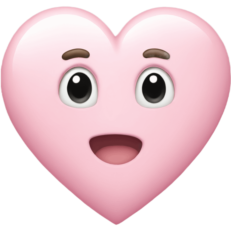 Light pink heart emoji