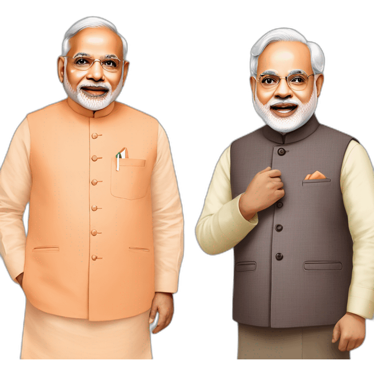 narendra modi and amit shah emoji