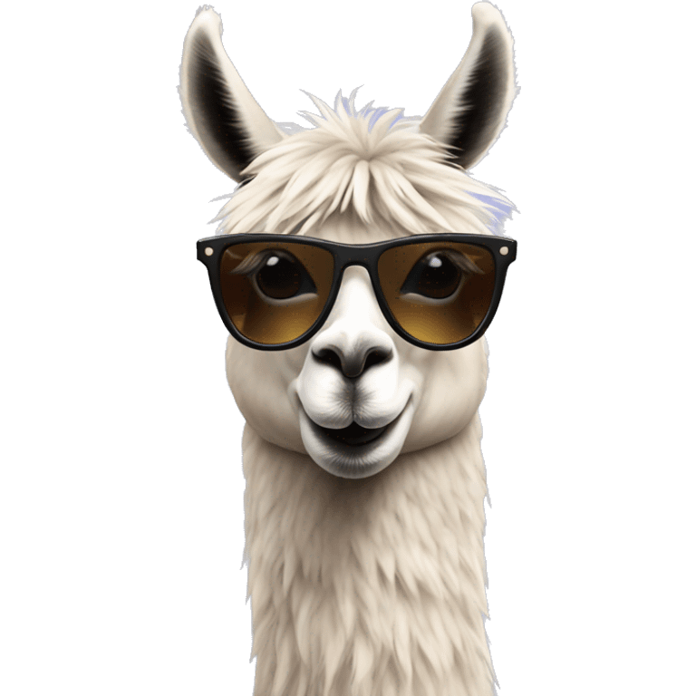 llama with sunglasses emoji