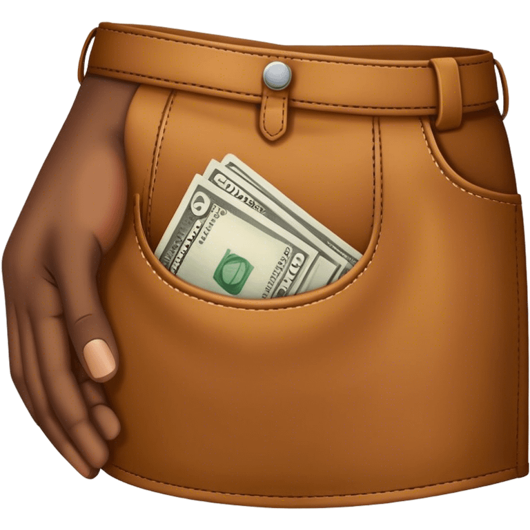 Hand showing empty pockets emoji