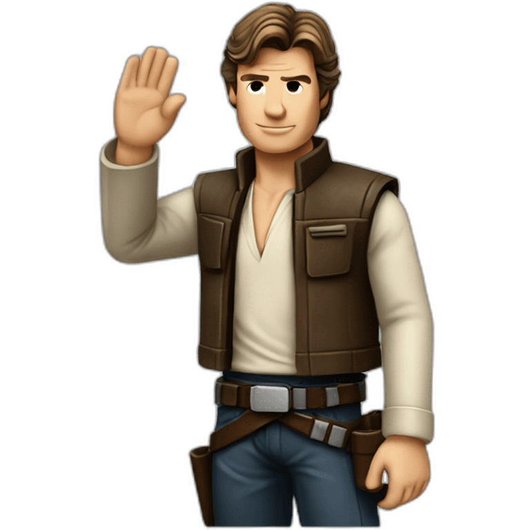 Han solo waving emoji