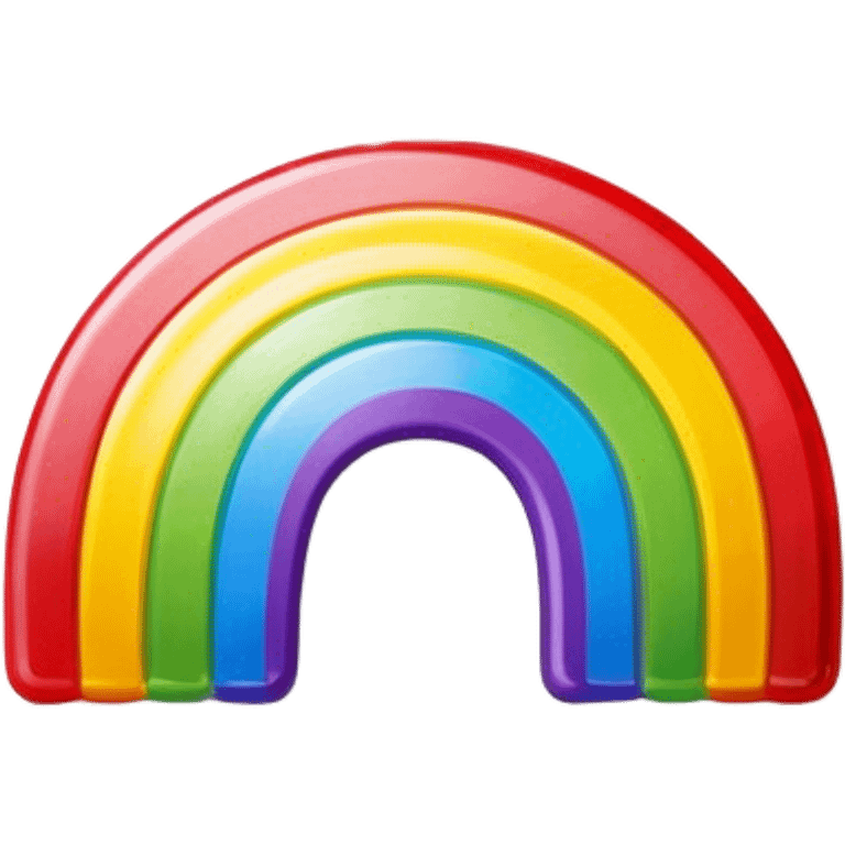 A plate with rainbow colours emoji