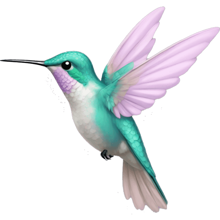 Pastel hummingbird  emoji