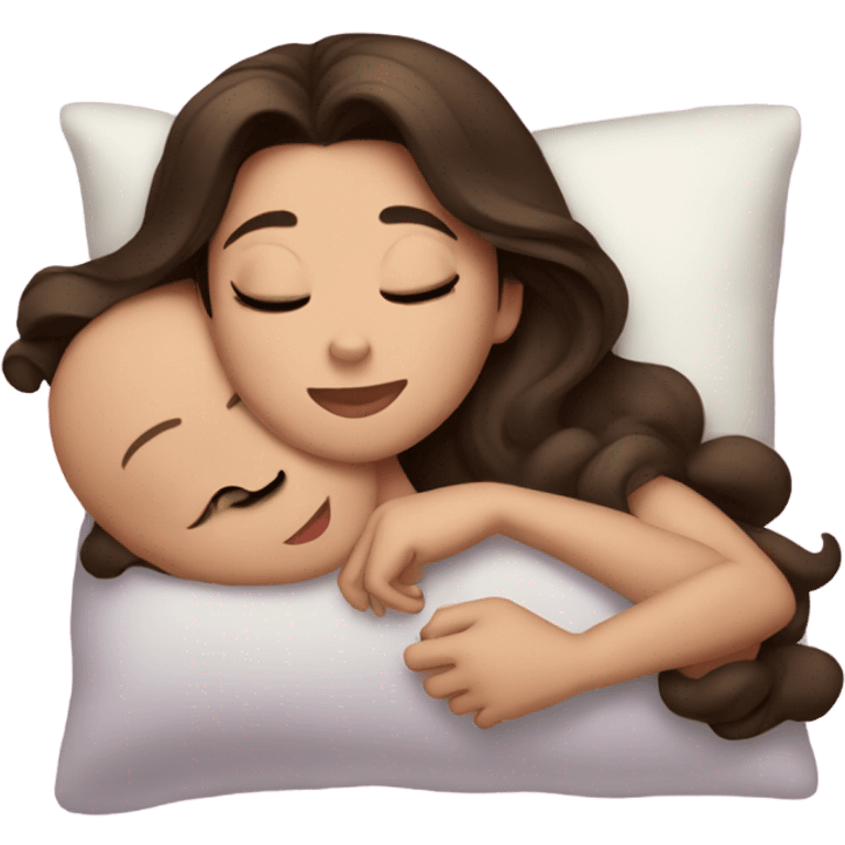 Sleeping brunette beauty Disney emoji