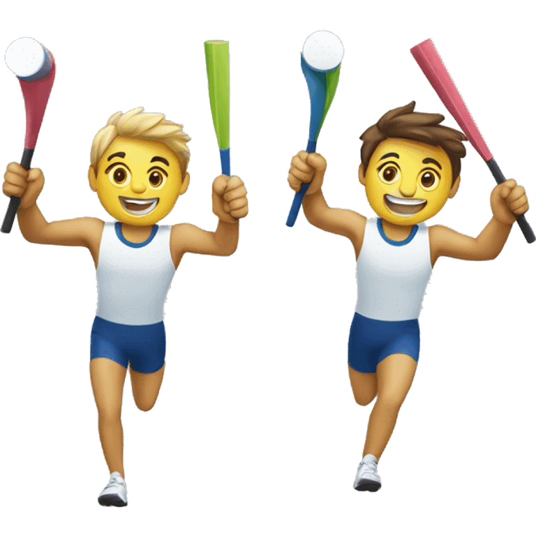 Relay race baton pass emoji