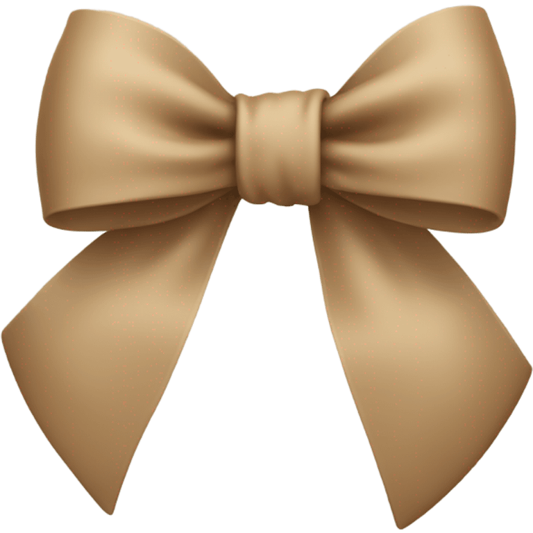 Tan bow emoji