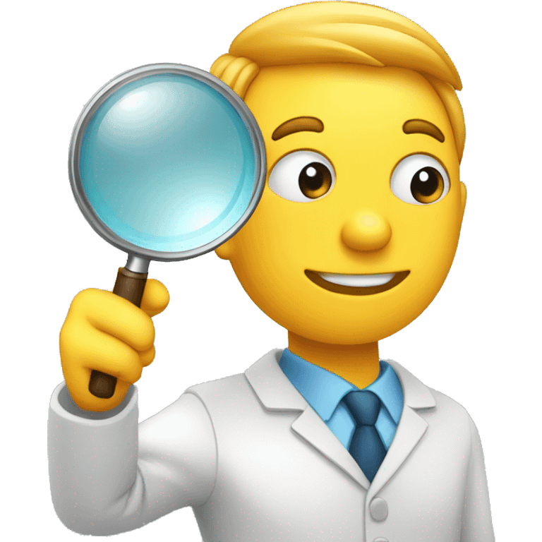 analyze numbers with magnifying glass emoji