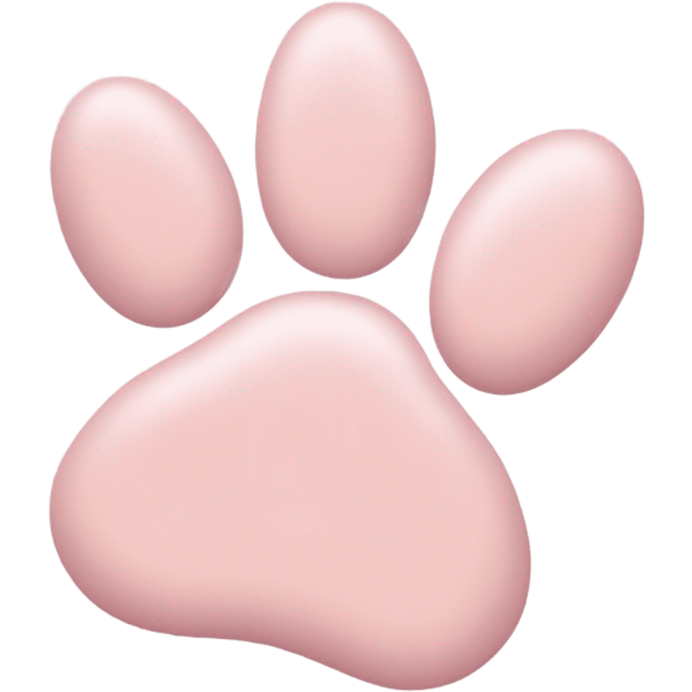 cute light pink paw emoji