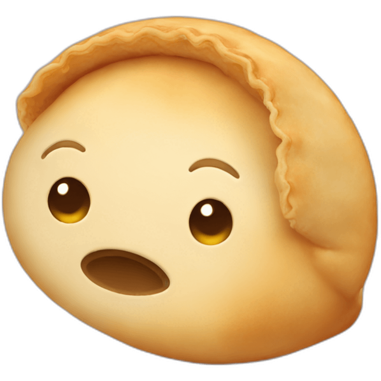 shy face empanada emoji