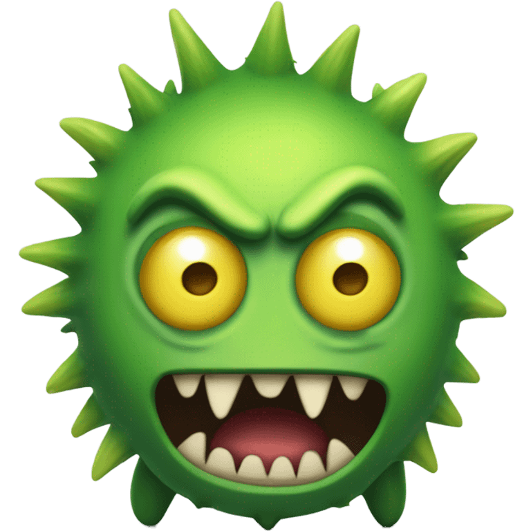 Green yellow rubber monster  emoji