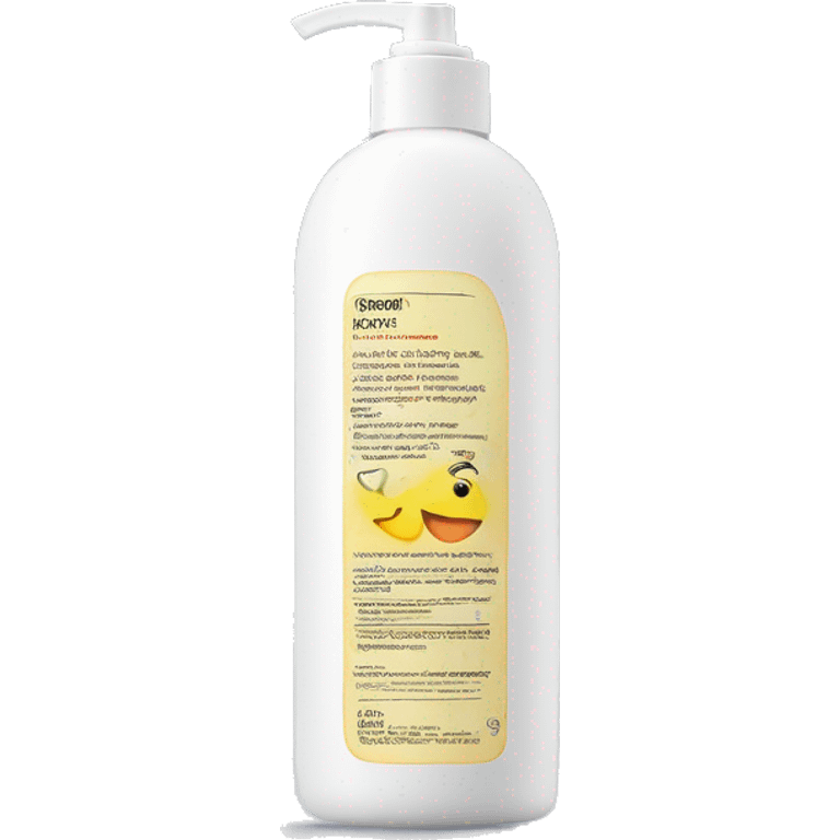 leave-in conditioner bottle with label emoji