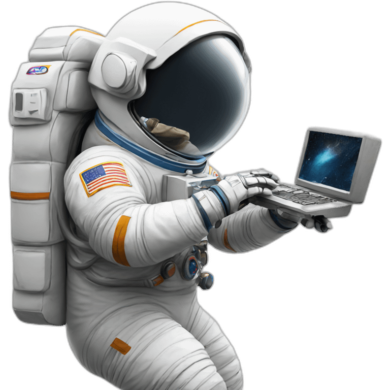 Astronaut playing game emoji