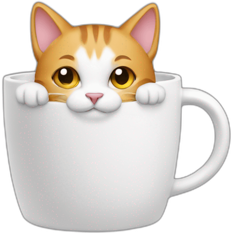 Cat in mug emoji