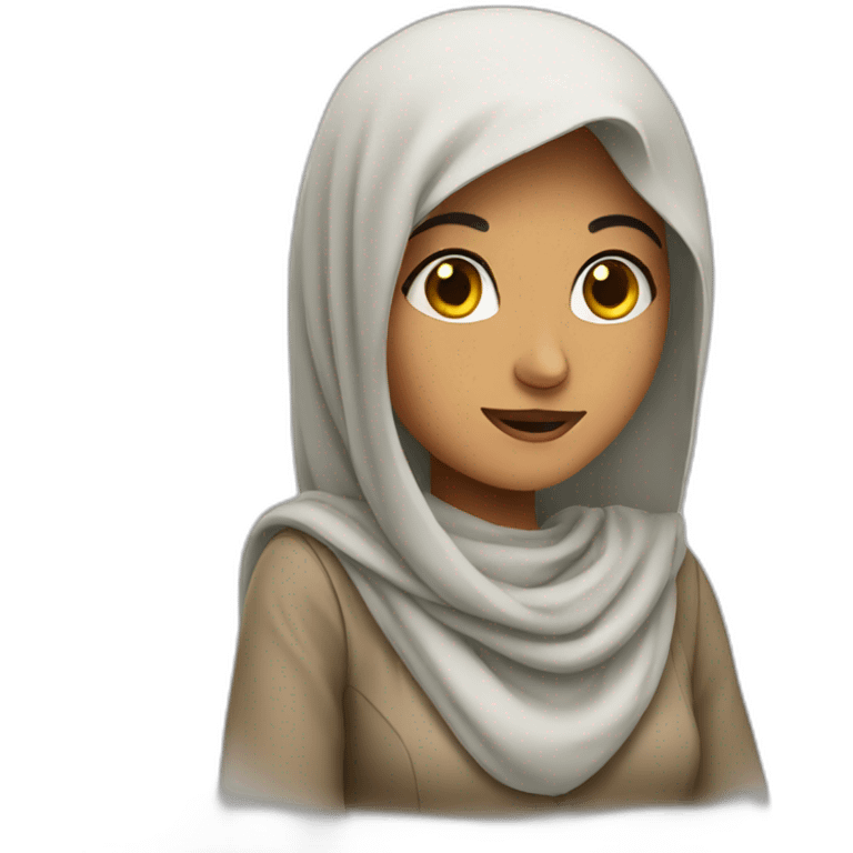 Arab woman asking emoji