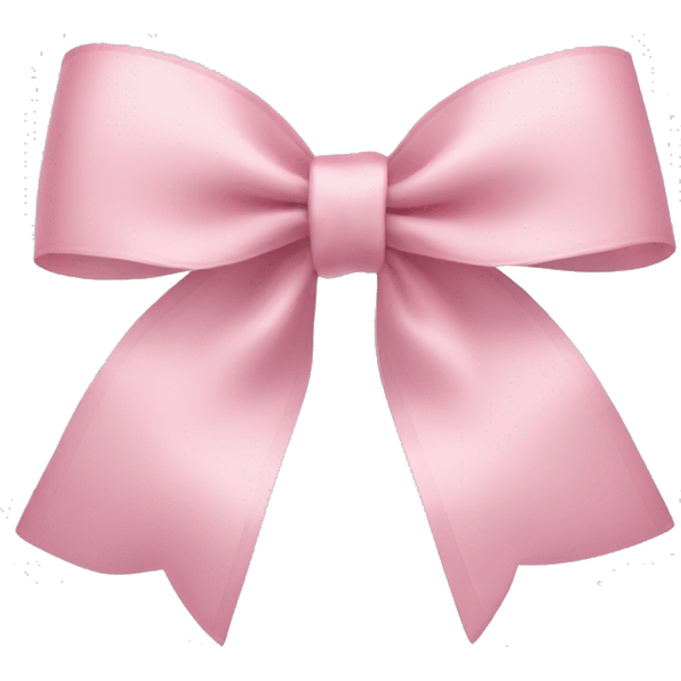 light pink ribbon bow emoji