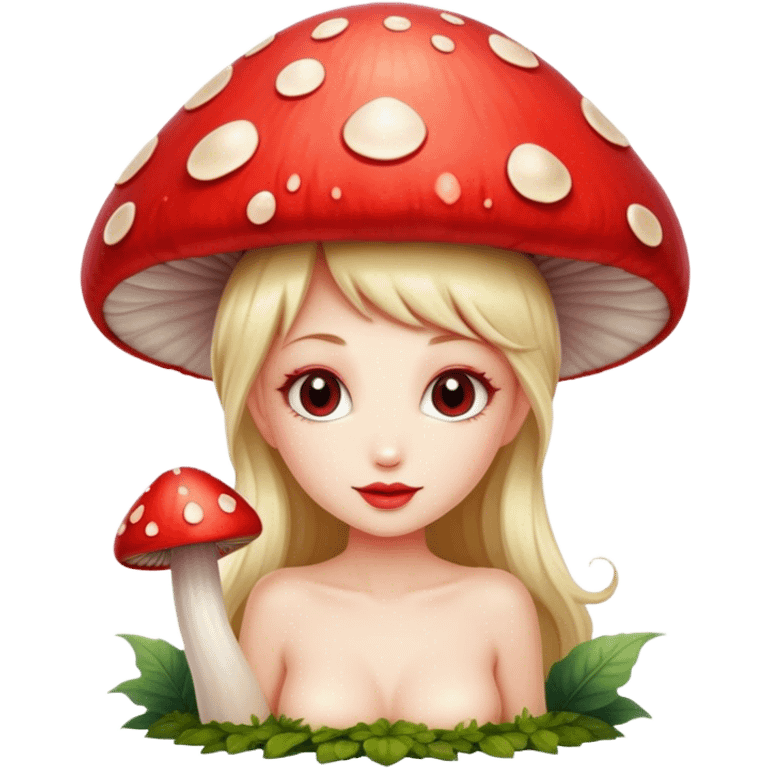 fairy on mushroom emoji