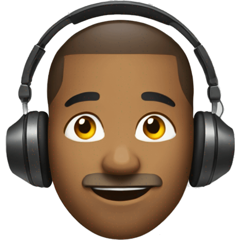 Silent disco emoji