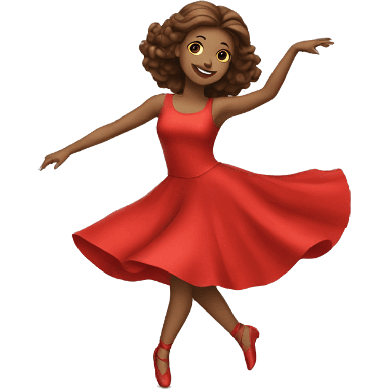 woman dancing emoji ios red dress emoji