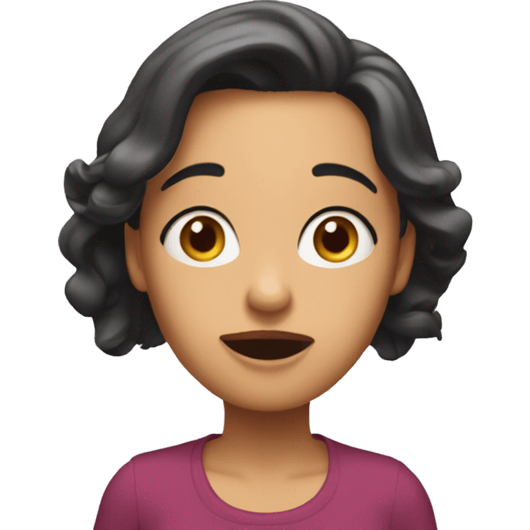 Suprised Mona Liza emoji