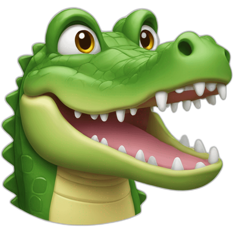 crocodile-smilling emoji