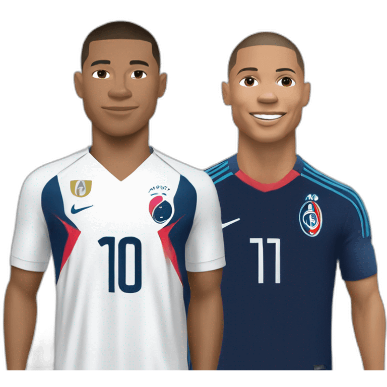 Mbappé et Ronaldo emoji