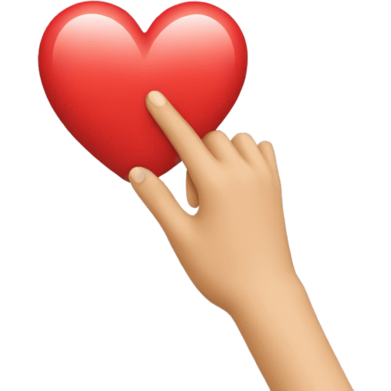 Emoji with heart hand emoji