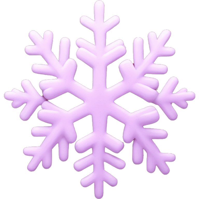 Pink snowflake  emoji