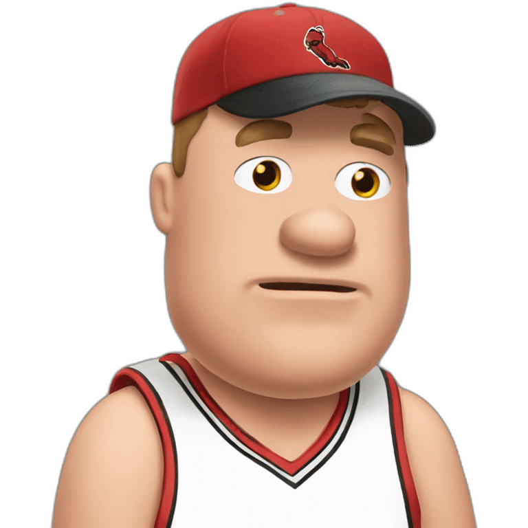 peter griffin  wearing chikago bulls jersey emoji